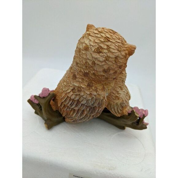 "Hamilton Collection Owl Always Adore You Figurine 2077 Mother & Baby Owl With F - Picture 7 of 11